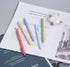 czxwyst Soft Touch Retractable Gel Ink Pens, 0.5mm Fine Point (Cute Colors 5-Pack)