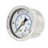 PIC Gauges 202L-158G Pressure Gauge, Center Back Mount, 1.5" Dial, 0/200 psi Range, 1/8" Male NPT, Glycerine Filled