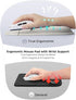 ORIENWEEDA 65% Ergonomic Mouse Pad with Cute Black Cat Design, for Carpal Tunnel Pain Relief, Usable Mouse Area, Memory