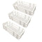3 Packs Plastic Test Tube Rack, 21 Holes Holder for 30mm Test Tubes, White, Detachable