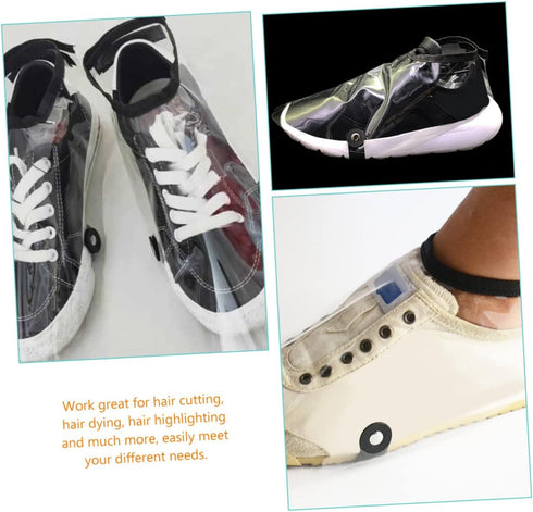 Ipetboom 5pairs Shoe Covers for Hair Stylists Hairdressing Accessories Hair Cutting Shoes Protector Cloaks for Salon
