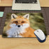 Beautiful Ginger Fox Gaming Mouse Pad, Wild Animal Cub Mum Non-Slip Rubber Mouse Pad for Computers, 9.5 Inch x 7.9 Inch