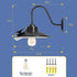 3 IP65 APONUO Solar Wall Lights Outdoor with Lighting Modes & Motion Sensor, Waterproof, Rustic Vintage Gooseneck Solar