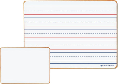 Dowling Magnets Double-sided Magnetic Dry-Erase Board, 12"L x 8.75"W, Set of 5 for Kids