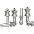 6Pcs Set 1/2" 5/16",3/8",1/2",5/8",3/4",7/8" Akylin's Convex Edge Oval Router Bit Shank, Shallow Bullnose at at