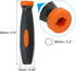 PATIKIL 2.4 Inch Rubber File Handle, 10 Pack File Cutting Tool File Round Handle Replacement Accessories for 0.2" Diameter Round Handle File, Orange Black by PATIKIL