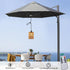 SIJINCHEN Bulb, 4*AA Battery Operated Chandelier with Remote, Outdoor Hanging Pendant Light with Warm White Boho