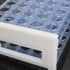 Transparent Plastic Test Tube Holder, 13mm x 50 Holes / 16mm x 50 Holes / 18mm x 40 Holes
