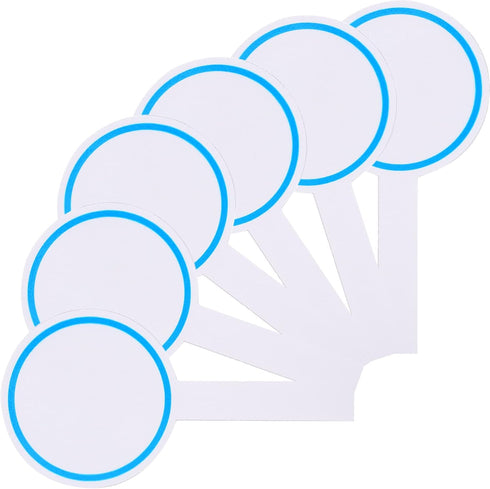 Dry Erase Paddle Board - 6Pcs Handheld Double Sided Paddles - Mini White Boards for Classroom Judges Score