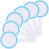 Dry Erase Paddle Board - 6Pcs Handheld Double Sided Paddles - Mini White Boards for Classroom Judges Score