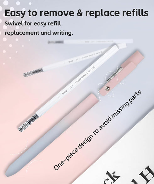Gel Pens, 5 Pcs Retractable Gel Ink Pens, 0.7mm Fine Point, High-End Series for Journaling School Office Supplies