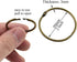HAO PRO 12 Pack Extra Thick Loose Leaf Binder Rings, 2 Sizes, Bronze Metal Ring, 1" 2" Inside Width for Cards, Documents