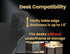 Clamp on Mouse Platform - Clip on Mouse Pad Rotating 360, Ergonomic Mouse Tray for Home and Office (Black)