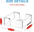WINFFOR Acrylic Notepad Holder Dispenser - 3x3 in Sticky Note Memo Holder for Desk Organizer (W/O Pads) Office School