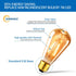 ANWIO Vintage Edison ST21 LED Filament Bulb, 7W (60W Equivalent), Dimmable 2500K Warm White, E26 Base, 6 Pack