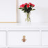 Mikikit Farmhouse Cabinet Door Pulls and Drawer Knobs, Single Hole Metal Handle for Wardrobe, Bedside Cabinet