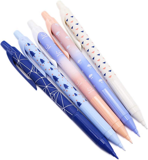 Blue Series Mechanical Pencils, 0.5mm Lead, Automatic Pencil for Drafting, Pack of 5