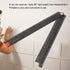 Folding Ruler, Aluminum Alloy 0-300mm Measurement Range Simple Angle Measurement Ruler for Artists
