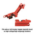 Master Lock 491B Lockout Tagout Circuit Breaker Lockout, Tall and Wide Toggles