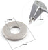 24pcs M6 304 Stainless Steel Flat Washer, Adjustment Hardware Fitting Accessories for Bolts & Screws