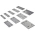 kimllier 10 Pairs 1/8 x 6 Inch Steel Parallel Set, High Accuracy Gage Gauge Block Machinist Tool Set