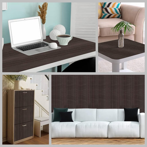 Arthome Peel and Stick Wood Contact Paper, Self-Adhesive Brown Walnut Wallpaper for Countertops, Easy to Clean 17"x120"