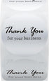 Hybsk Gold Foil Thank You for Your Business Stickers, 1.5" Round, Total 500 Labels Per Roll (Silver)