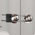 ROZEKEAN French Door Lock, Door Security Bar, Double Door Locking Device, Keyed Extra