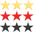 MECCANIXITY Star Cutouts Paper – Five Star Confetti Cutouts for Birthday Party Classroom Wedding Wall Decorations, 5.9