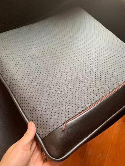 HCZKIUJ 1/2/4 Packs 4.5CM 40 40cm(2Packs)) Memory Foam Seat Cushion, Anti-Slip Waterproof Office Computer Chair Boss