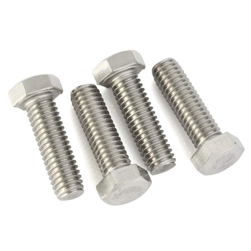 M10-1.5 x 30mm Hex Head Screw Bolts, Fully Threaded Stainless Steel 18-8, Quantity 10