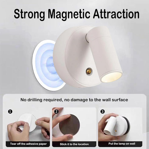 Yinhamnl 360 Spot Lights Indoor, Rechargeable Plant Spotlight Indoor, Rotate Wireless LED Uplighting, Battery Powered