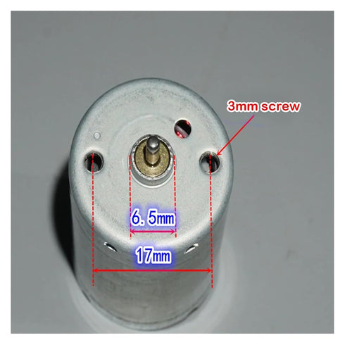 WVAIUPIX RK-370CA-26100 3V 5V 6V 10600RPM Electronic Starter DC Large Torque High Speed Carbon Brush Mute Electronic