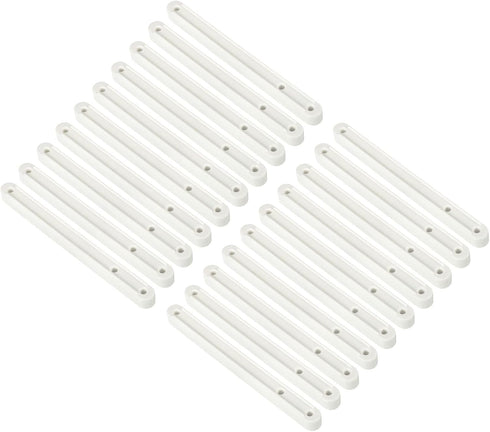uxcell Drawer Slides, 20Pcs 180mm - Plastic Drawer Rails, Side Mounted Grooved