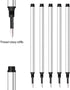 DunBong Spiral Refill, 5 Pack - Replaceable Gel Ink Rollerball Refills 0.5mm Medium Point (Red)