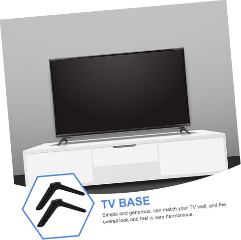 1pair Cabilock Tv Stand Legs for Flat Screen Tvs Stable Base Support with Screws Minimalist Design for Modern