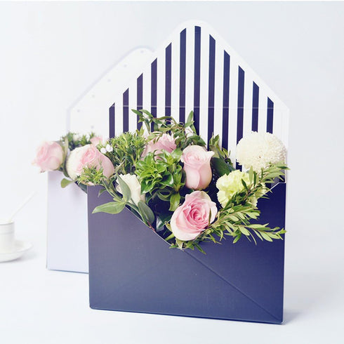 BBJ WRAPS Flower Arrangement Boxes Floral Envelop Box, 5 Counts 8x2.8x5.7 Inch (Assorted Patterns)
