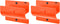 Ladder Hangers for Garage Wall Set of 2 Hooks- Orange Step Stool
