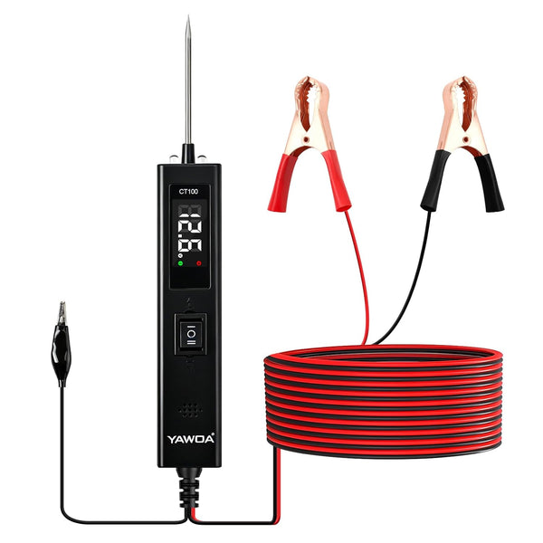 Upgrade Power Circuit Probe Tester,6-24V DC Electrical System Diagnostic Test Tool,Electrical Short