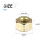 Hex Nuts (9/16"-18) 6Pcs, Carbon Steel Fine Thread Zinc Plated Hexagon Nut Hardware - for DIY Home Repair Machinery, Yellow Zinc