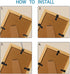 100 Pieces Picture Frame Turn Button Fasteners with 100 Screws, Hardware Backing Clips Set