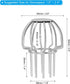 PATIKIL Gutter Guard, 304 Stainless Steel Down Pipe Filter, Anti-Blocking Line Cap Drain Cover Downspout Protector for Blockage Leaves Debris, 2 Inch