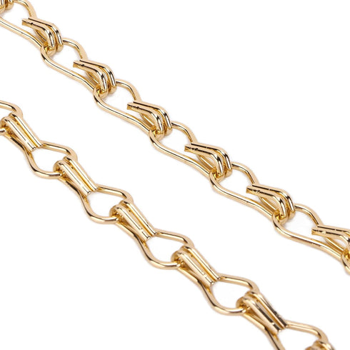 2PCS (2m/78.74in) Watris Veiyi Decorative Chain, Hanging Gold Chain, DIY Chandelier Decor Chain, Metal Chain for Home