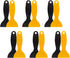 12pcs Plastic Spatula Scraper, Putty Scraper Air Bubble Remover, Paint Scraper Cleaner for Decal, Grout Removal (Black,