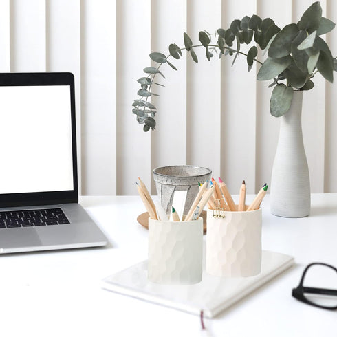 Pen Holder, Nordic Style Silicone Waterproof Pencil Holder for Desk, Minimalist Makeup Organizer for Home, Kids, School