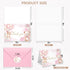50 Pack 4" 6" Baby Shower Thank You Cards with Envelopes, x Watercolor Bear Balloon Bulk Greeting Cards for Bridal