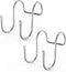 2 Pack Small Shower Door Hooks, Towel Hooks, Squeegee Hooks, Over Door Hooks for Towels, Glass Door, Kitchen, Bathroom
