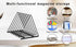 Fun storage 2 Pack 7 Triangle Desk File Organizer, Slots Metal File Sorter Magazine Holder Document Rack,Desktop