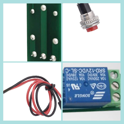 Jadeshay DC 12V Adjustable Timer Delay Module, High Precision Turn Off Relay Switch, 1-10sec for Automation