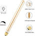 T300/T10 Long Tubular Light Bulb, 40 Watt Equivalent, E26 Base, Amber Vintage Edison Bulb, 4W Dimmable, 2 Pack